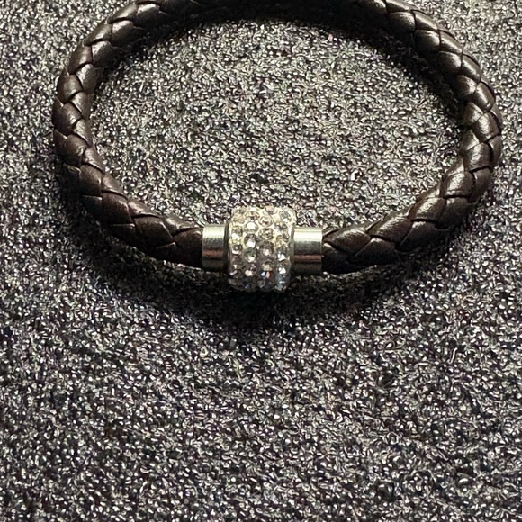 Jewelry - Brown Braided Bracelet with Silver Clasp